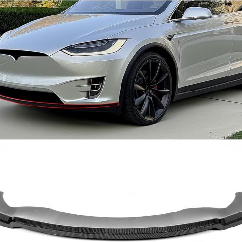 Front Bumper Lip Compatible with 2016-2020 Tesla Model X 3